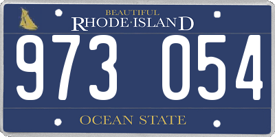 RI license plate 973054
