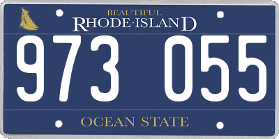 RI license plate 973055