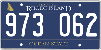 RI license plate 973062