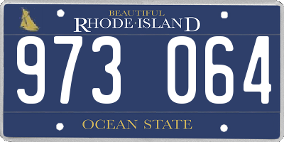 RI license plate 973064