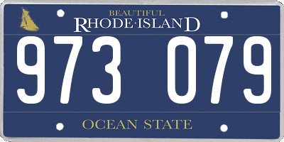 RI license plate 973079