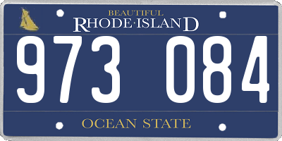 RI license plate 973084