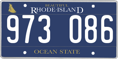 RI license plate 973086