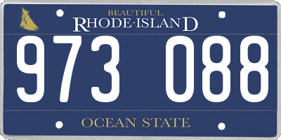 RI license plate 973088