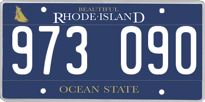 RI license plate 973090