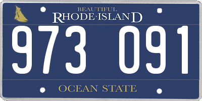 RI license plate 973091