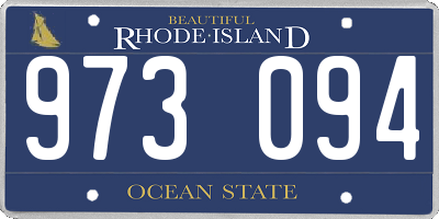 RI license plate 973094
