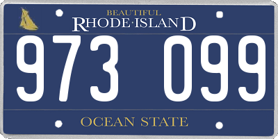 RI license plate 973099