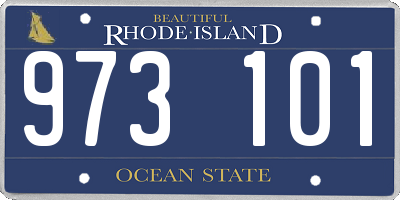 RI license plate 973101