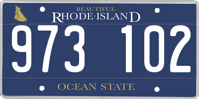 RI license plate 973102
