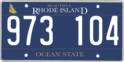 RI license plate 973104