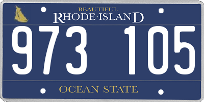 RI license plate 973105