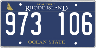 RI license plate 973106