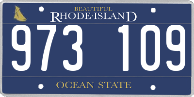 RI license plate 973109