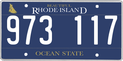 RI license plate 973117