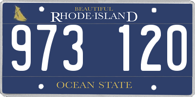 RI license plate 973120