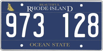 RI license plate 973128