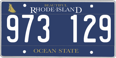 RI license plate 973129