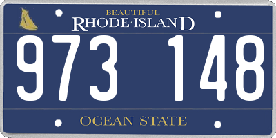 RI license plate 973148