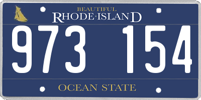 RI license plate 973154