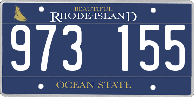 RI license plate 973155