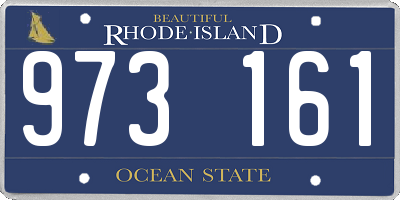 RI license plate 973161