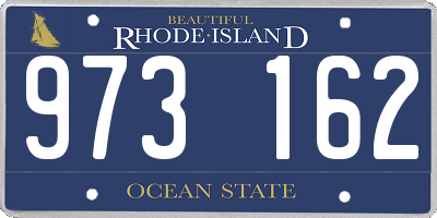 RI license plate 973162