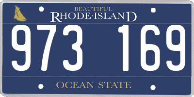 RI license plate 973169