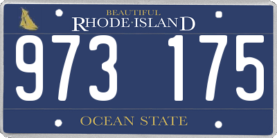 RI license plate 973175