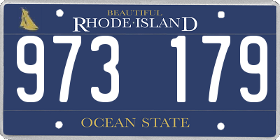 RI license plate 973179