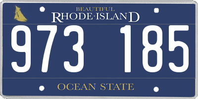 RI license plate 973185