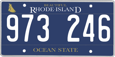 RI license plate 973246