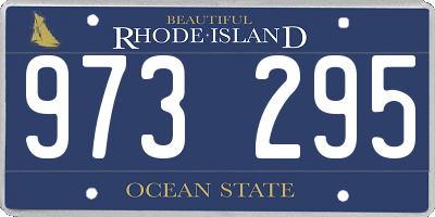 RI license plate 973295