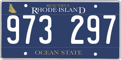 RI license plate 973297