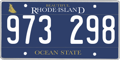 RI license plate 973298