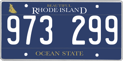 RI license plate 973299