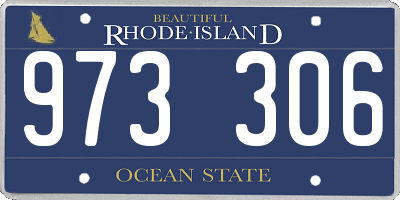 RI license plate 973306
