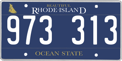 RI license plate 973313