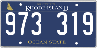 RI license plate 973319
