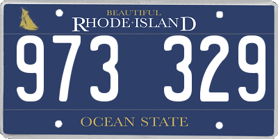 RI license plate 973329