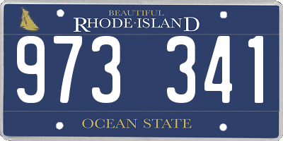 RI license plate 973341