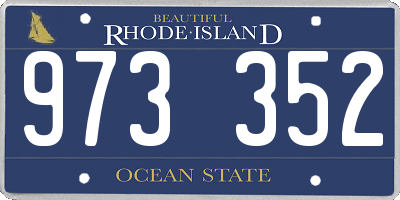 RI license plate 973352