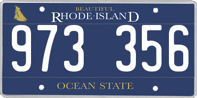 RI license plate 973356