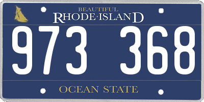 RI license plate 973368