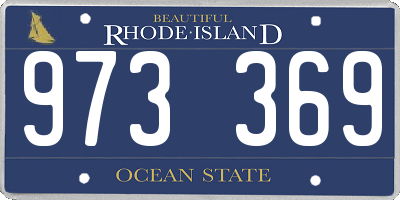 RI license plate 973369