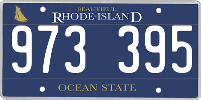 RI license plate 973395