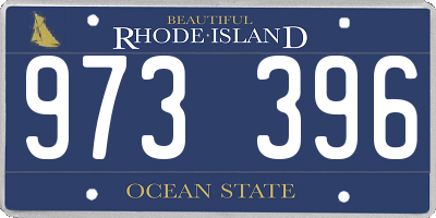 RI license plate 973396