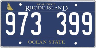 RI license plate 973399