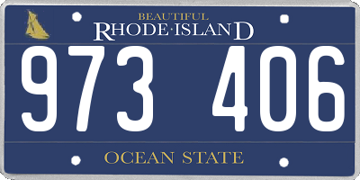 RI license plate 973406