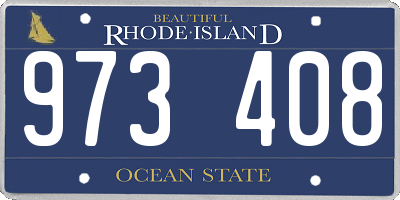RI license plate 973408